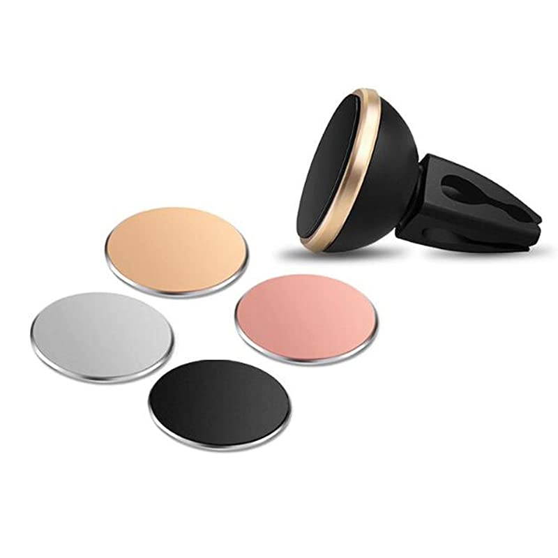 Circular Car Mount Metal Plate For All Magnetic Car Mount Cellphone Holder Black