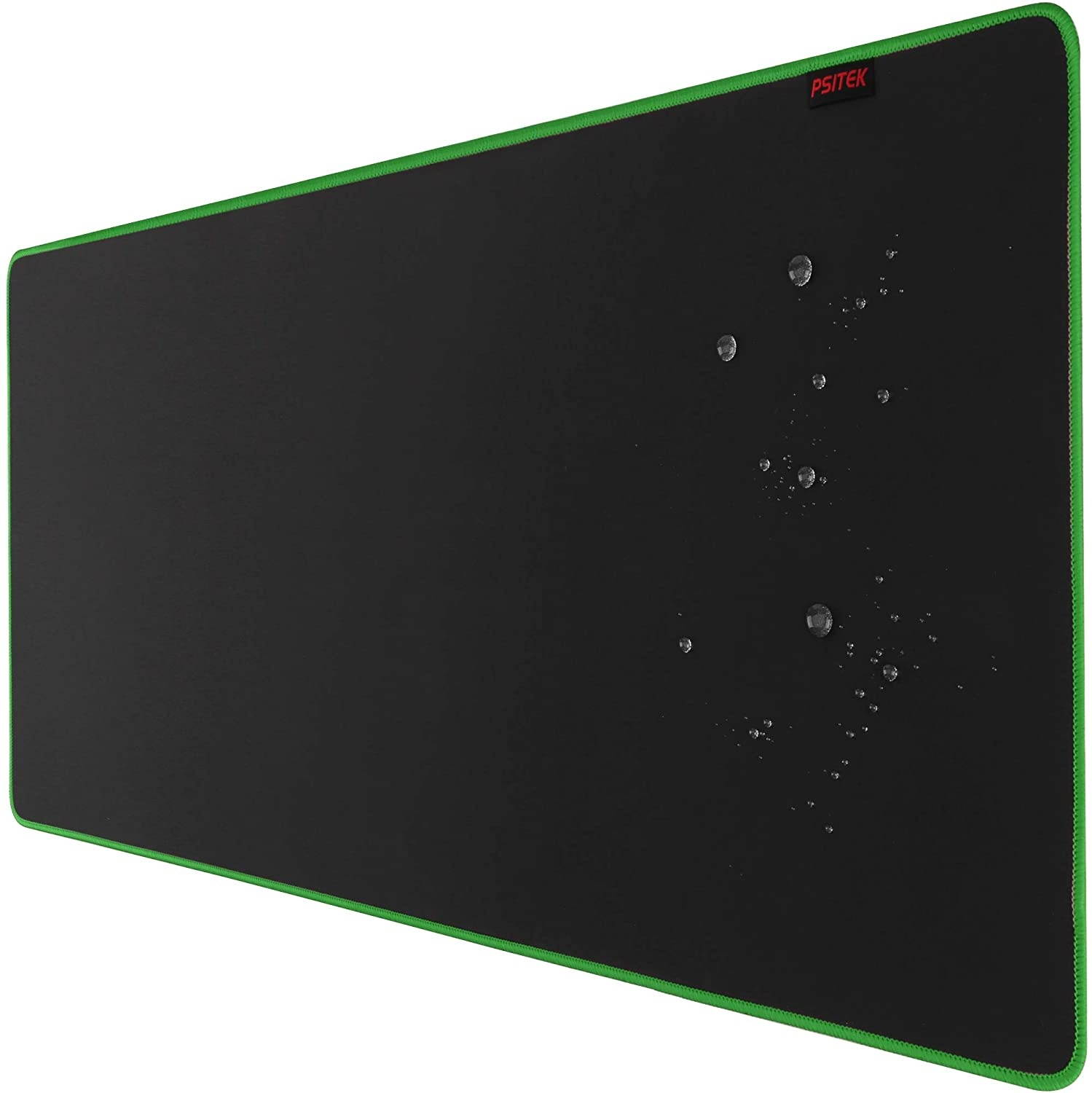 Psitek 36x16 Inches XXL Large Gaming Mouse Pad Extended Desk Keyboard Mousepad, Waterproof Cloth Surface Optimized for Precision, Durable Stitched Anti-Fray Edges Green