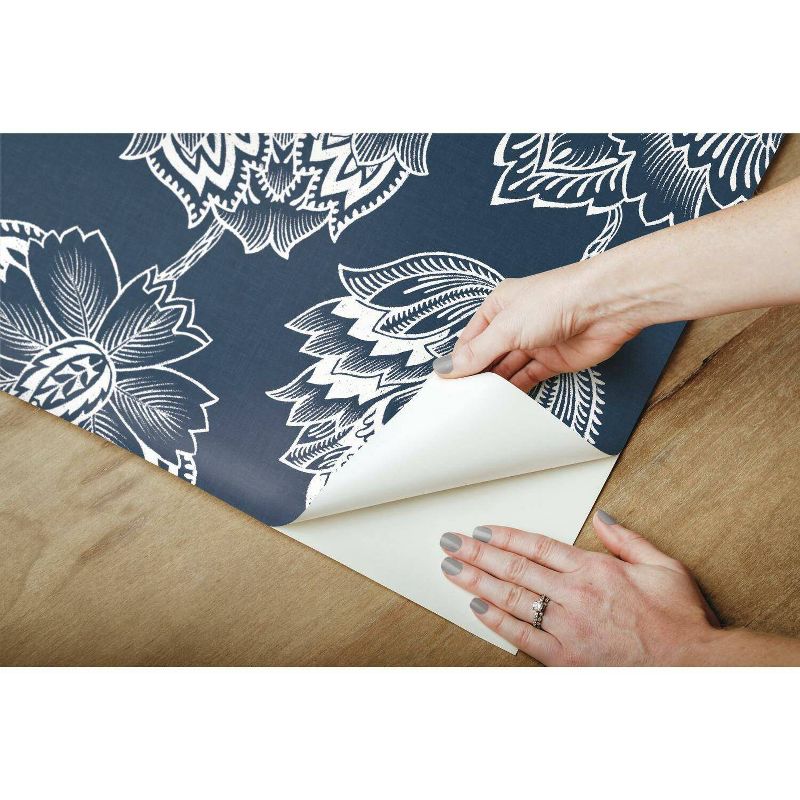 Tempaper Kids' Galaxy Self-Adhesive Removable Borders Wallpaper Out Of This World Black