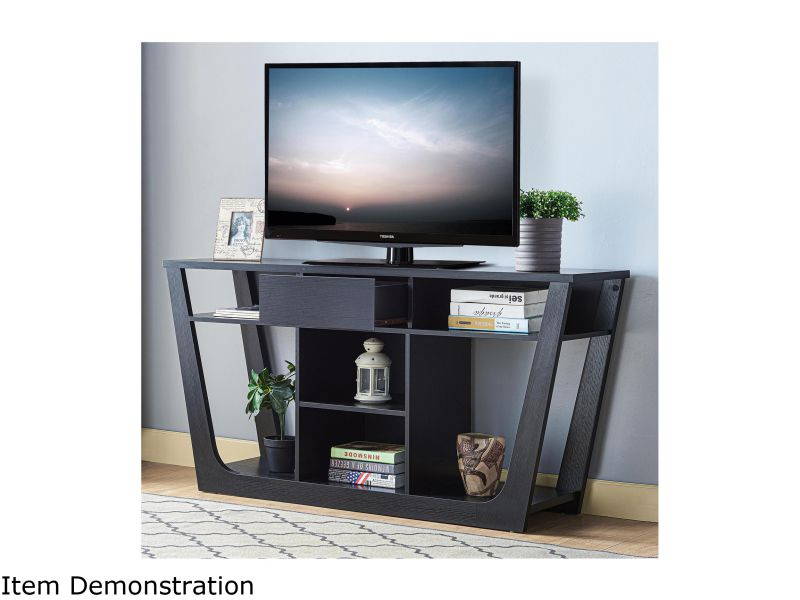 AVF FS1200CURCS-A up to 60" Silver Effect / Clear Glass Curved TV Stand