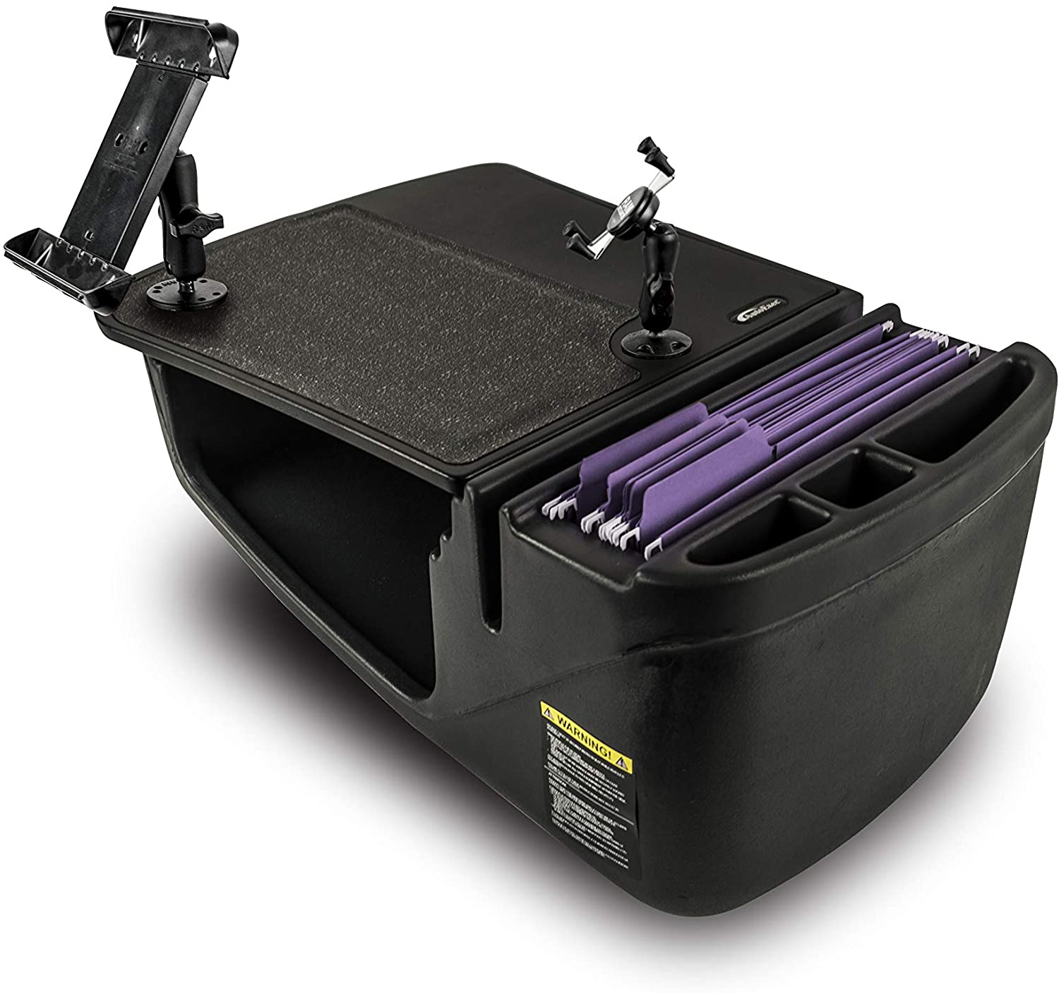 AutoExec AUE08400 Efficiency GripMaster Car Desk Black Finish with Built-in 200 Watt Power Inverter, Phone Mount and Tablet Mount

AESGrip-02-Tab-Phone-BLK