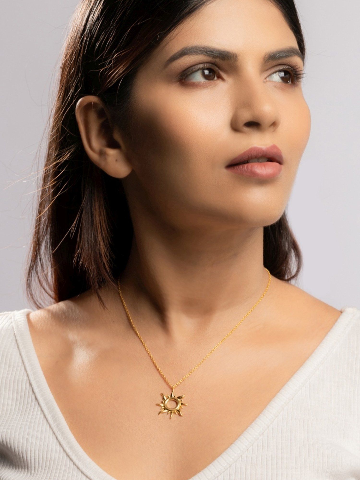 Palmonas Golden Glory Of Sun Vermeil Necklace for Women