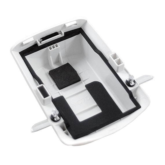 White extended capacity battery door for Motorola/Symbol MC75 & MC70 Scanners.