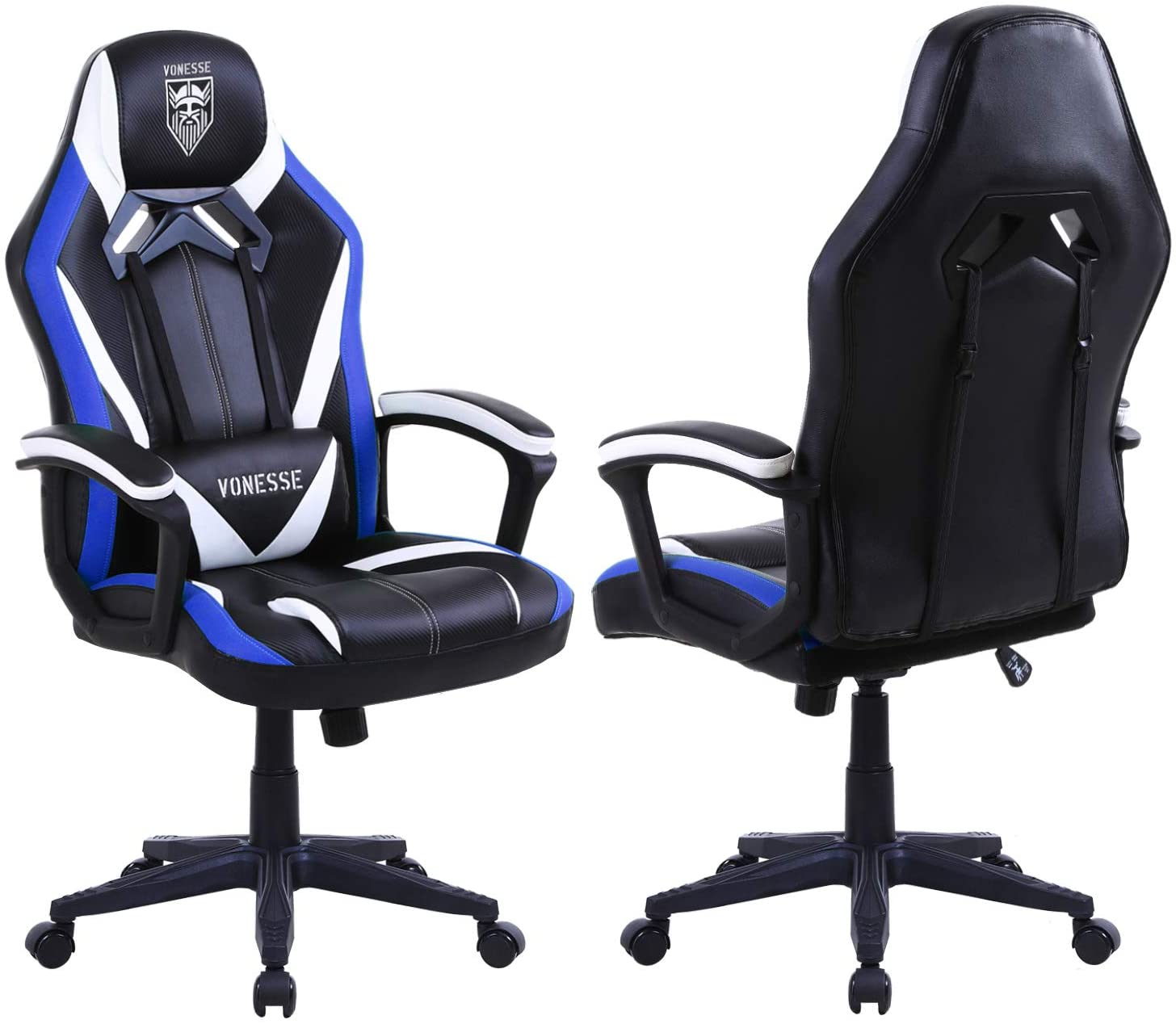 Vonesse Green Gaming Chair, Gaming Desk Chair for Teens, Computer Chair with Massage, High Back Home Office Desk Chairs, Big and Tall Gamer Chair, Computer Desk Chair, Game Chair for Kids (Green)