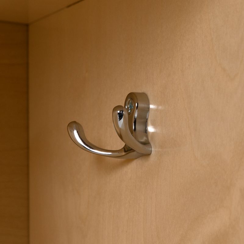 Emma and Oliver Wood 5 Section School Coat Locker with Bench, Cubbies and Storage Organizer Hook