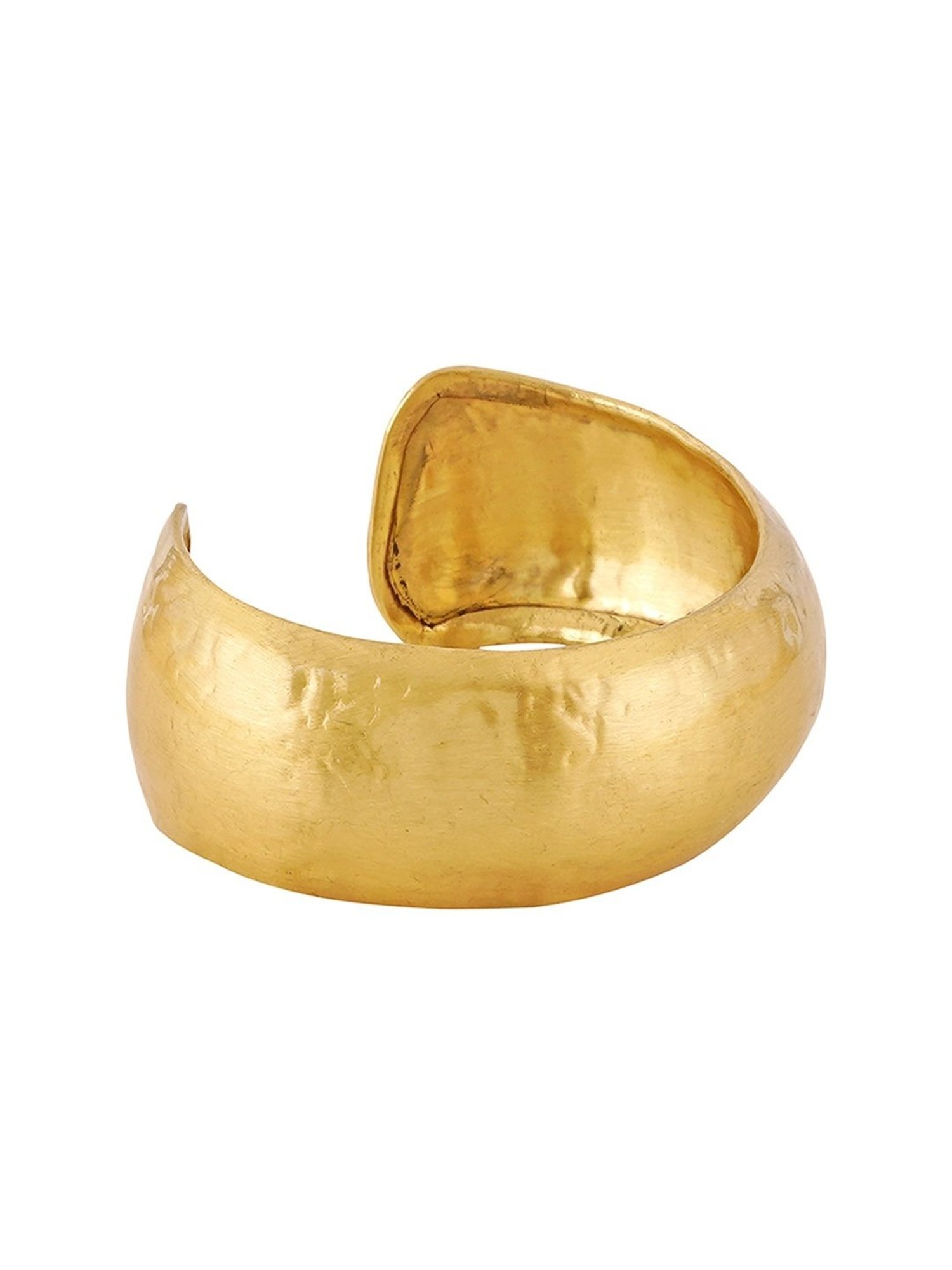 Teejh Divyanka Golden Cuffs Bracelet for Women