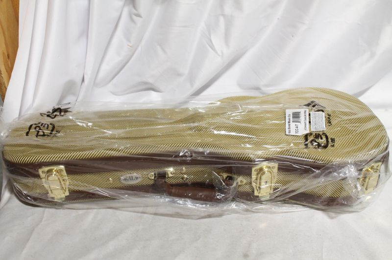 Kala TCC-AT Tweed Archtop Ukulele Hardcase with Cushioned Handle, Concert