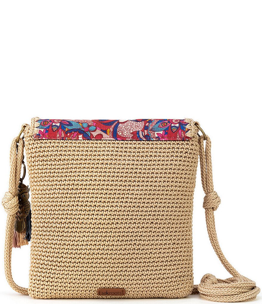 Sakroots Sayulita Hand-Crocheted Flap Crossbody Bag