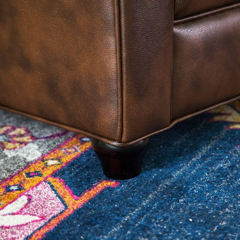 Keswick Tufted Leather Armchair Brown - Abbyson Living