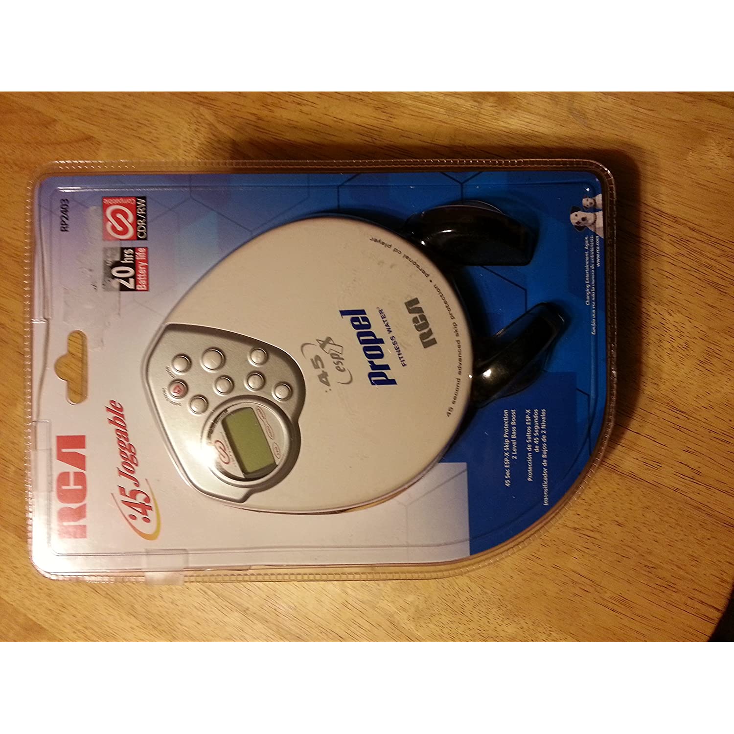 RCA RP2403 Personal CD Player with 45-Second ESPX