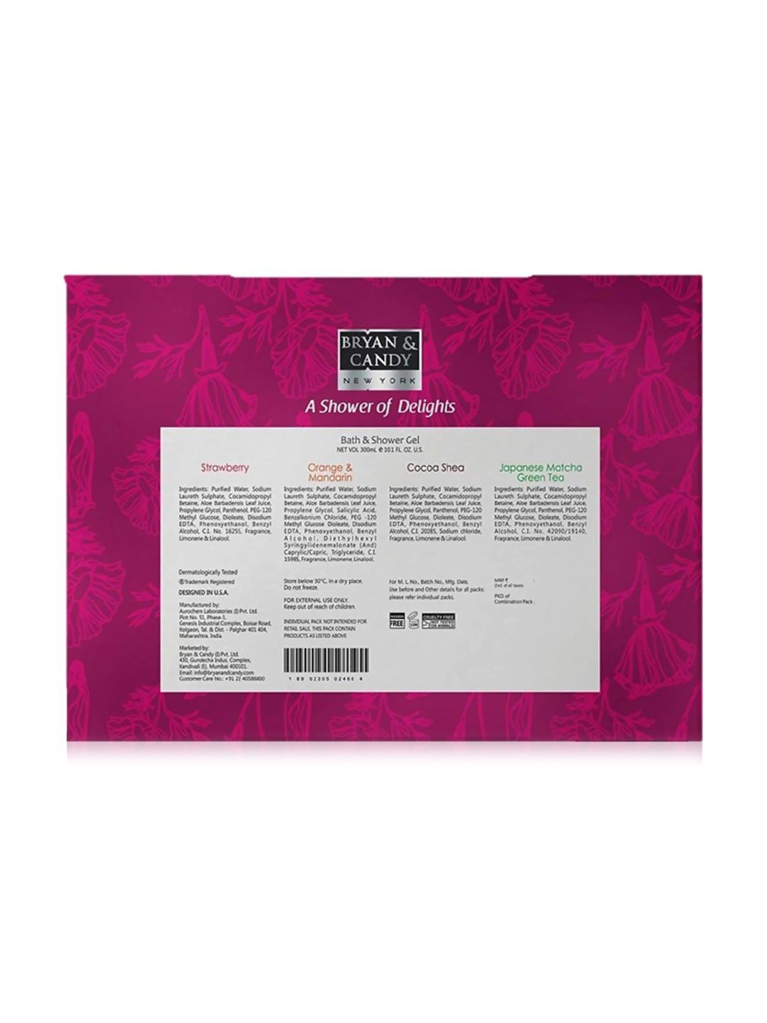 Bryan & Candy Shower of Delights Shower Gel Kit Pack of 4