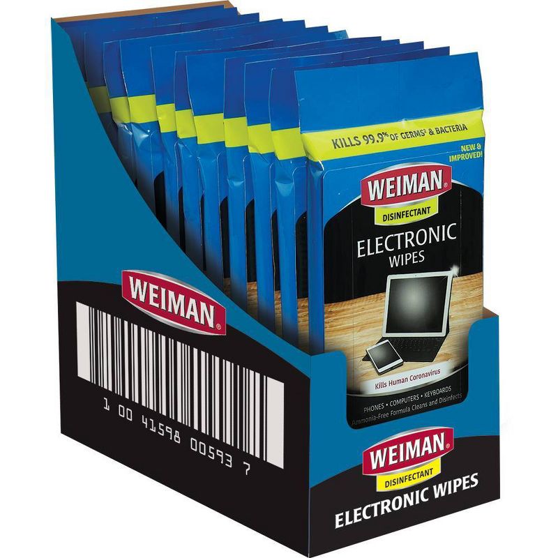 Weiman Disinfectant Electronic Wipes - 15ct/2.7oz