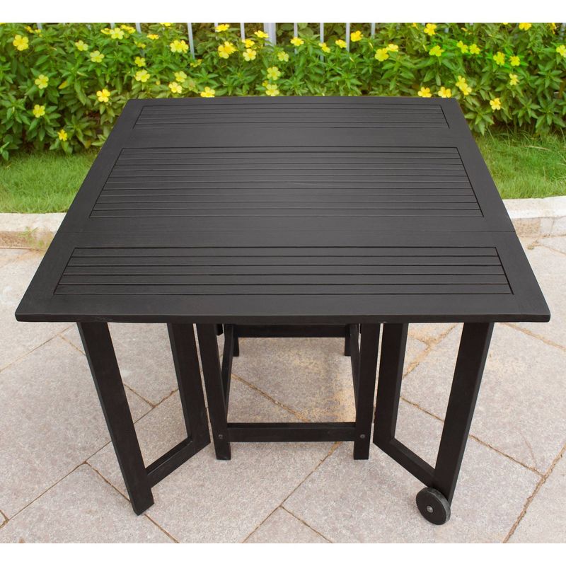 Renaissance Square Outdoor Patio Stacking Table - Gray - Vifah