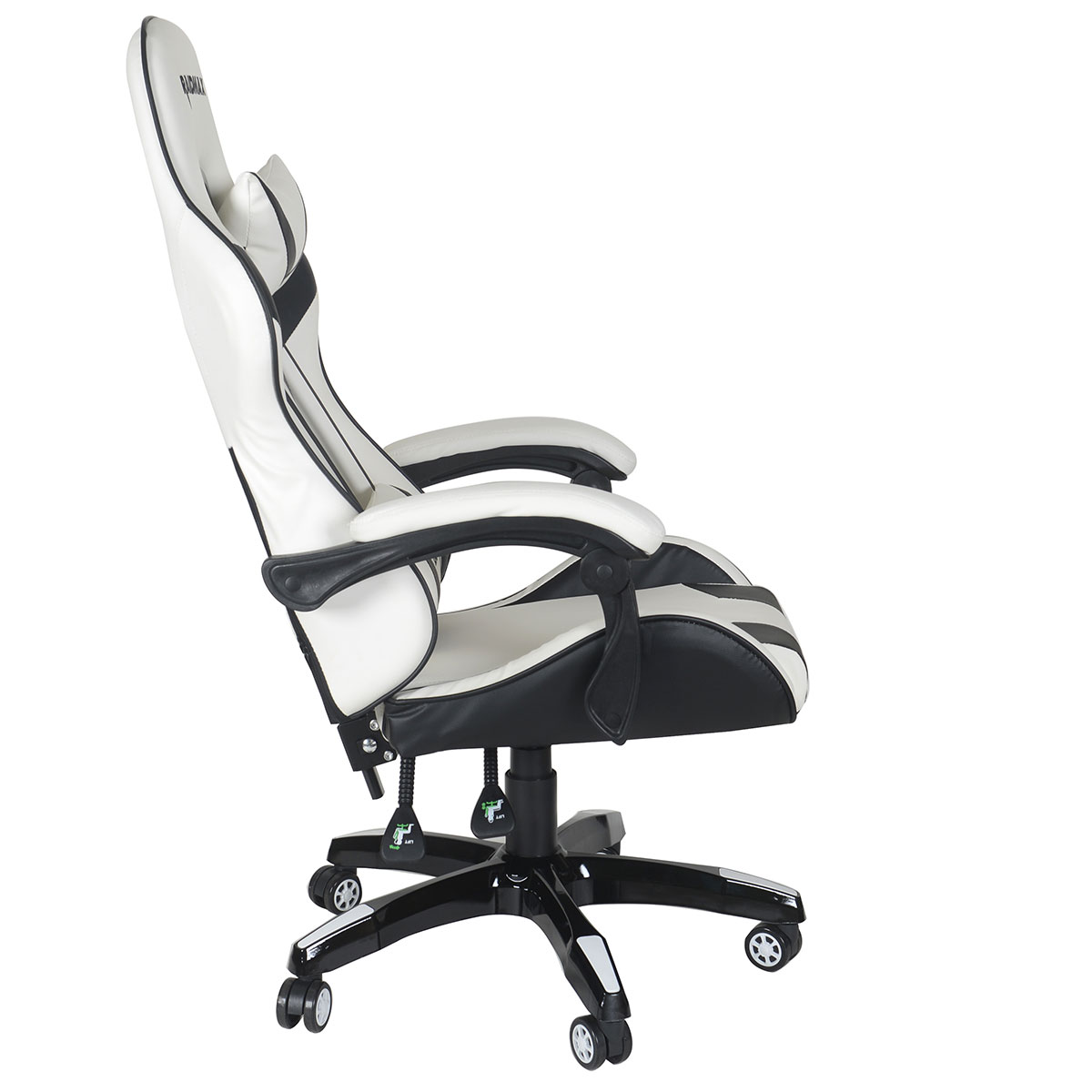 Drakon Gaming Chair Ergonomic Racing Style Pu Leather Bucket Seat, Headrest and Lumber Support