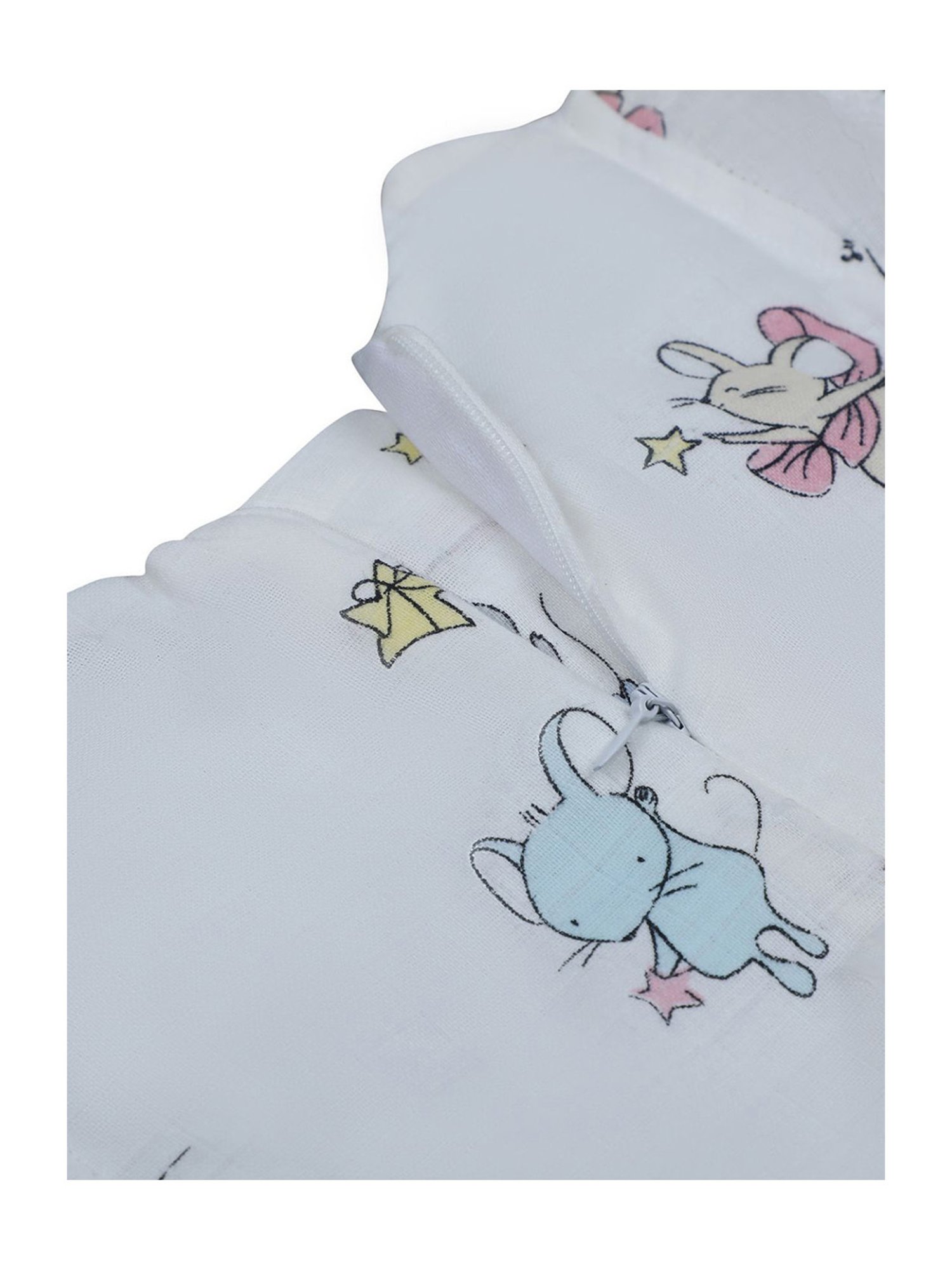 Baby Moo Kids Off-White Printed Dress