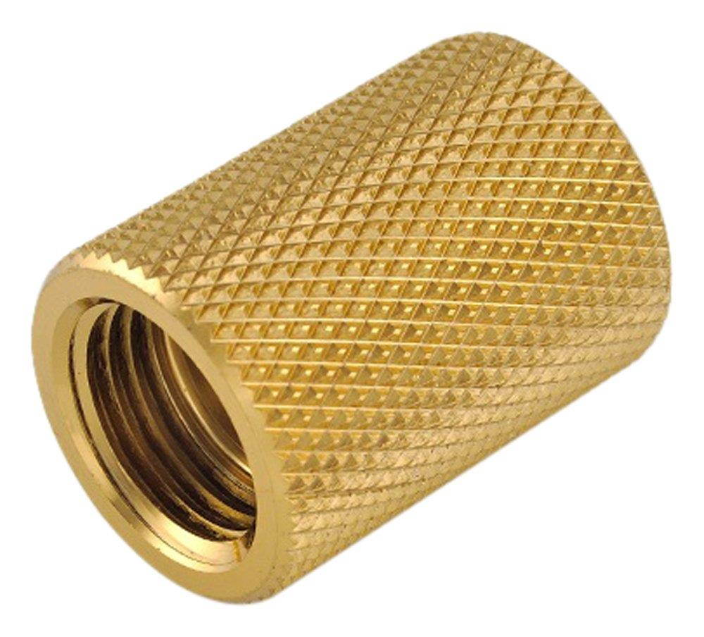 Bitspower G1/4" Female to Female Extender, 25mm, True Brass