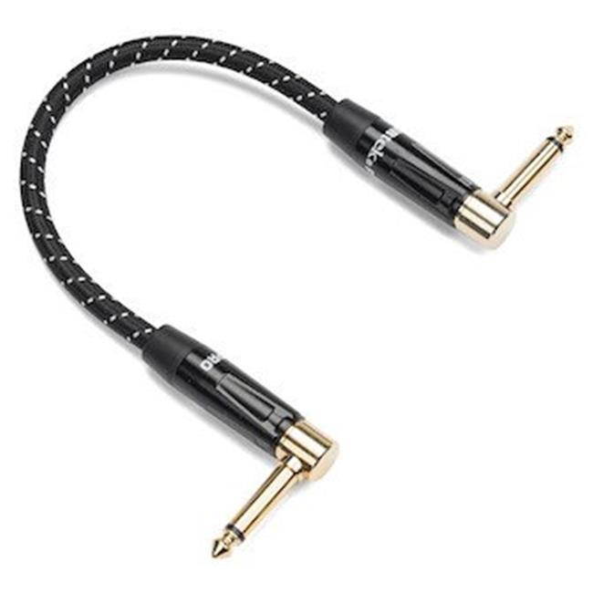 Samson Tourtek Pro 3' Woven Patch Cable, 2 Right Angle Connector #SATPWAP3