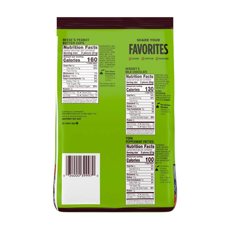 Hershey's, Reese's, Almond Joy, Kit Kat, York Assortment Bag - 33.43oz