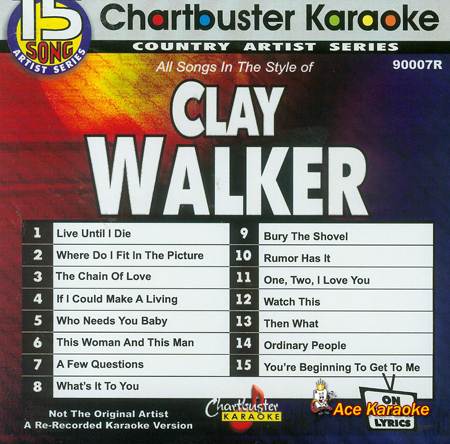 Chartbuster Artist CDG CB90007 - Clay Walker