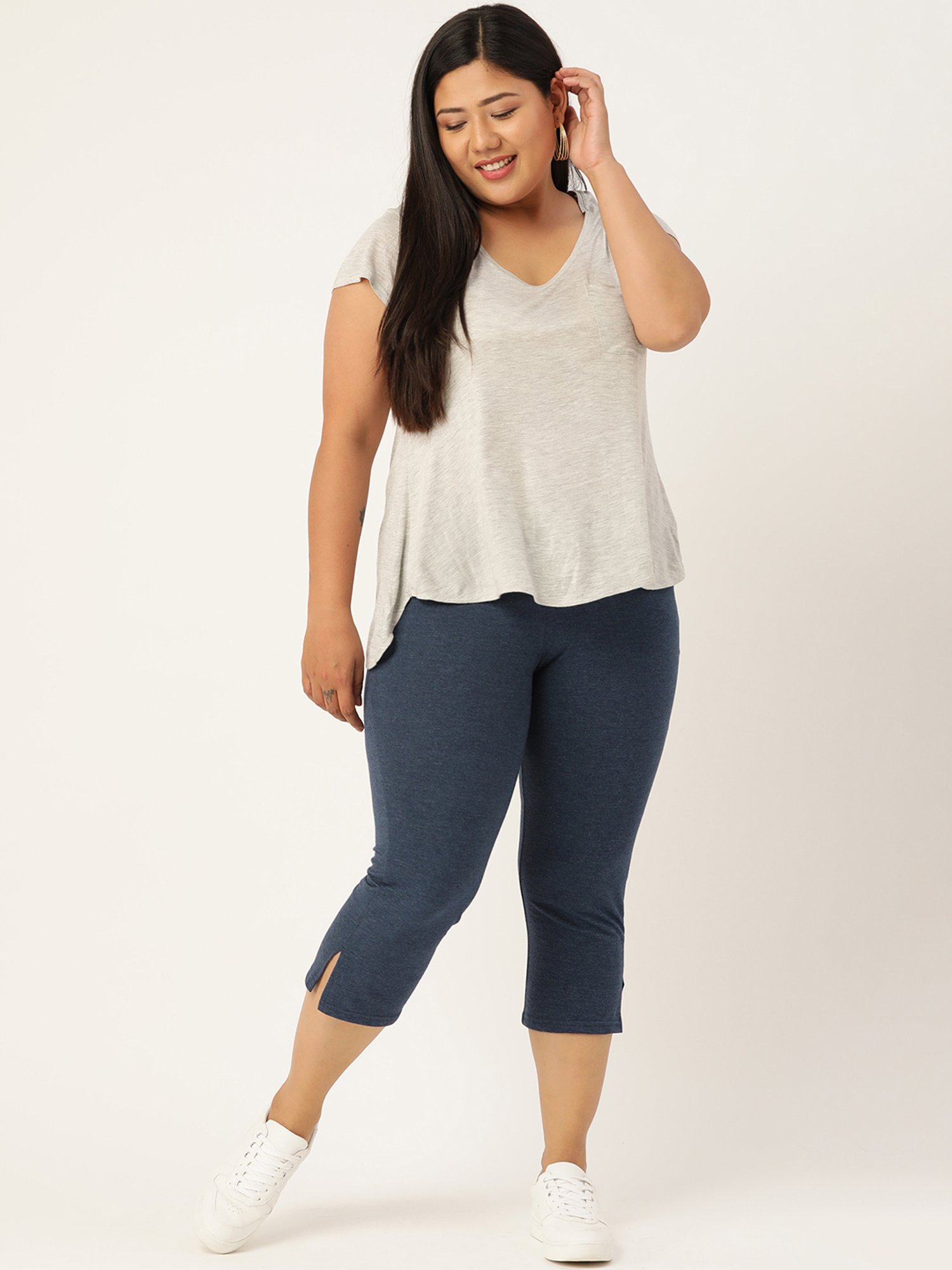 theRebelinme Blue Cotton Capris