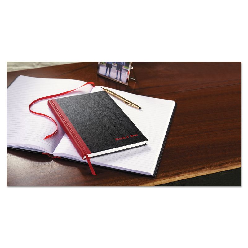 Black n' Red Casebound Notebook Legal Rule 8 1/4 x 5 5/8 White 96 Sheets E66857