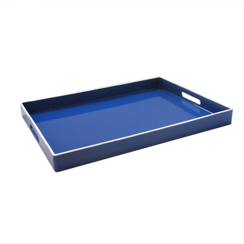 Trina Turk Rectangle Tray - Blue & White