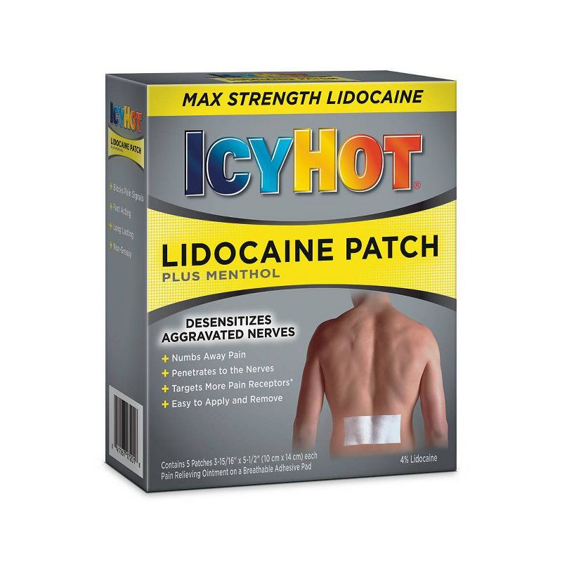 Icy Hot with Lidocaine Patch - 5ct