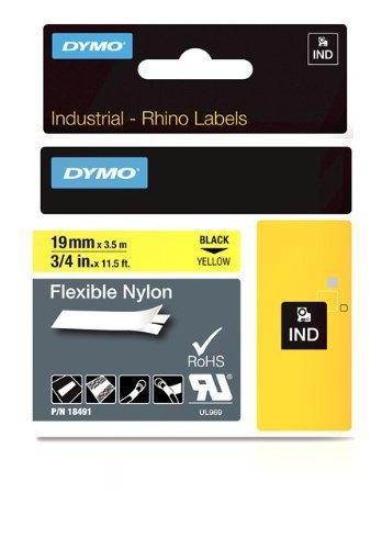 Dymo LABEL, DYMO RHINO, YELLOW 3/4"x11.5'