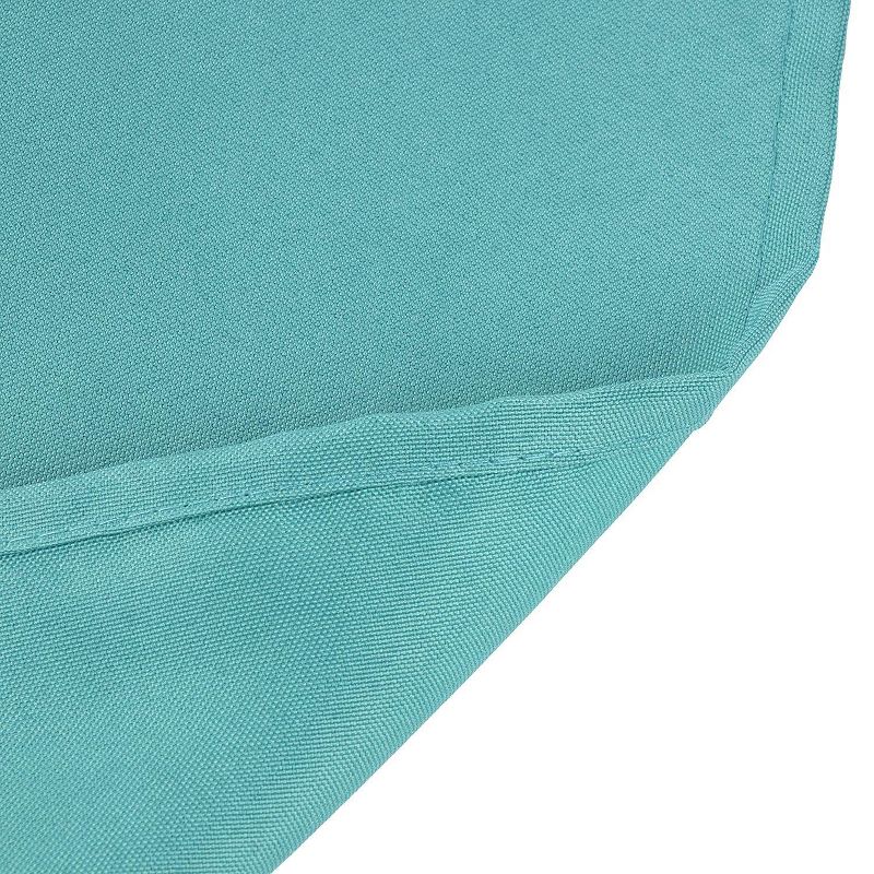 Juvale Turquoise Blue Rectangle Polyester Dining Tablecloth Table Cover with 6 Cloth Napkins, 60 x 102 in