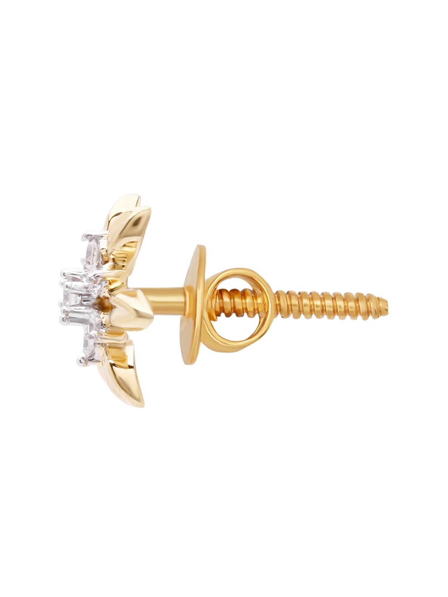 Waman Hari Pethe Jewellers 18k Gold & Diamond Earrings for Women