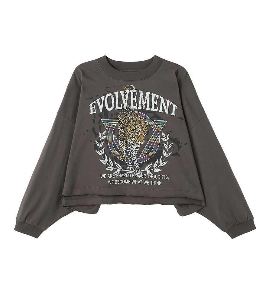 Truce Big Girls 7-16 3/4 Sleeve Evolvement Tee