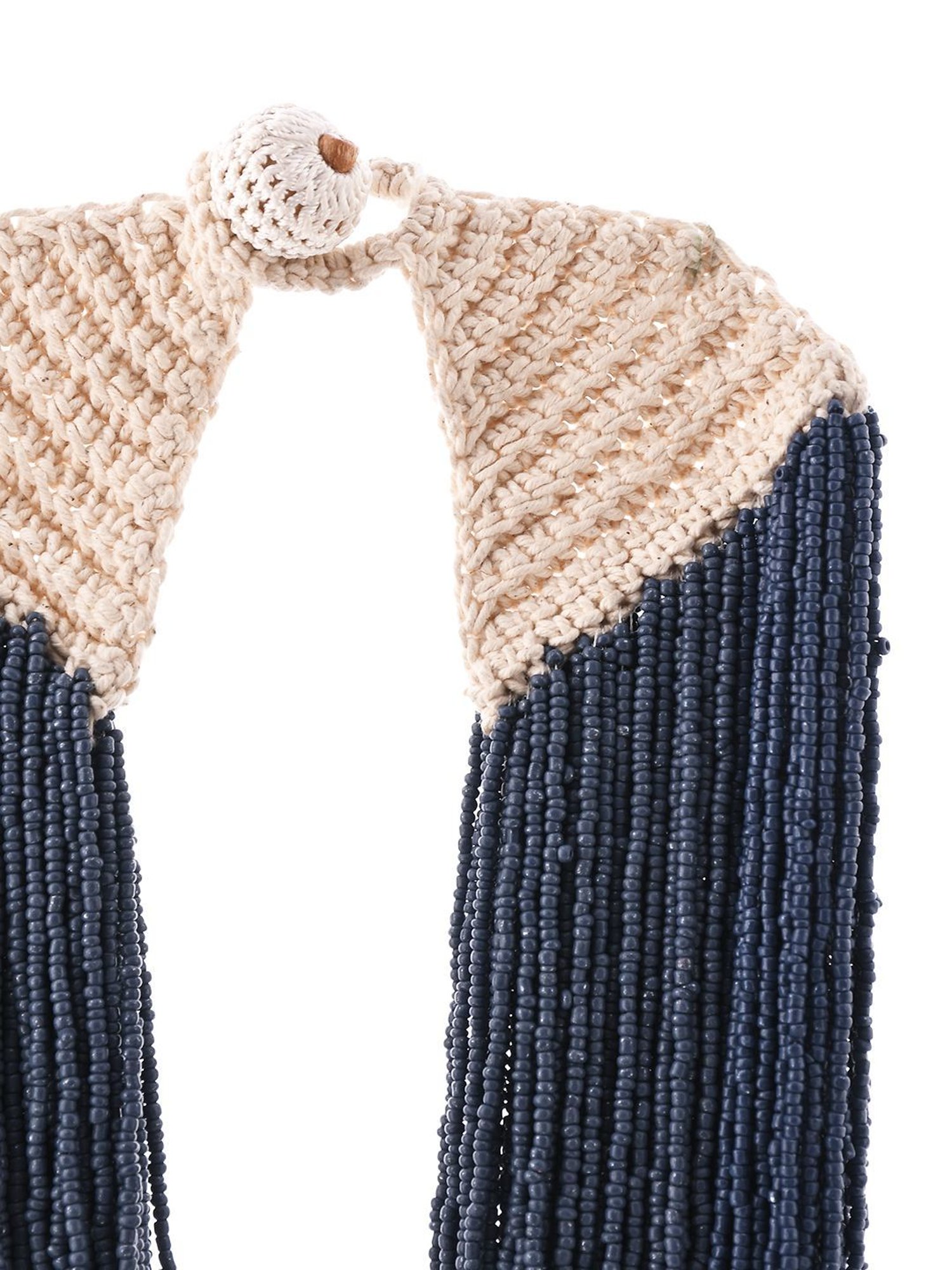 Imli Street Blue Long Beaded Necklace