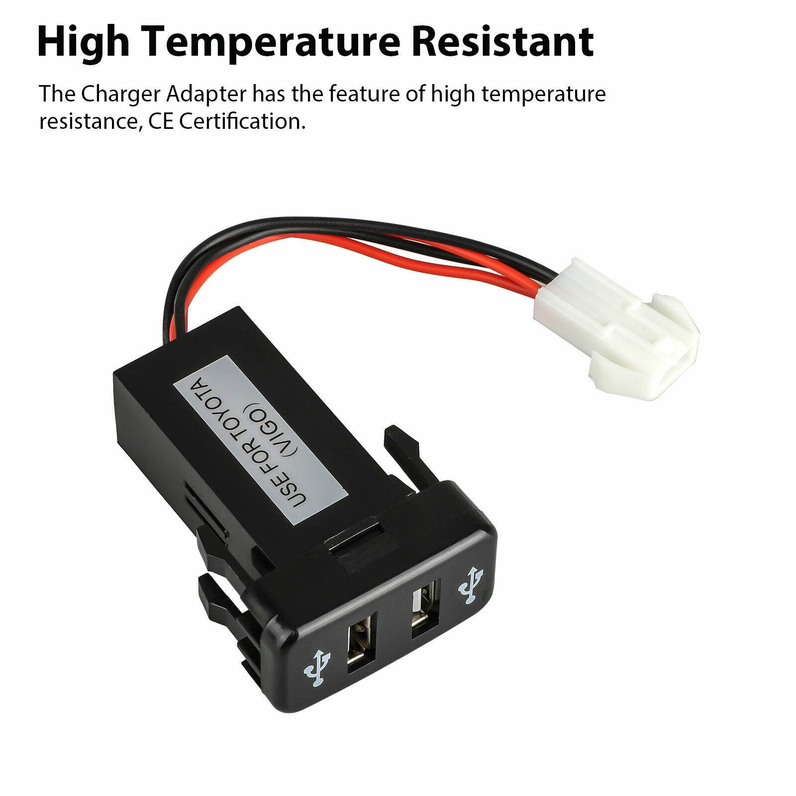 3.1A Car Charger Socket Dual 2 USB Port Charging Power Adapter Outlet for Toyota