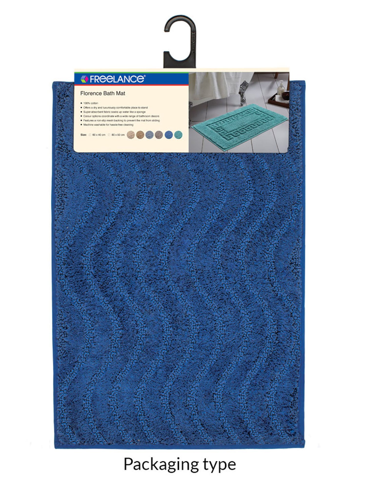 Freelance Taupe Cotton Set of 1 Bath Mats and Rugs