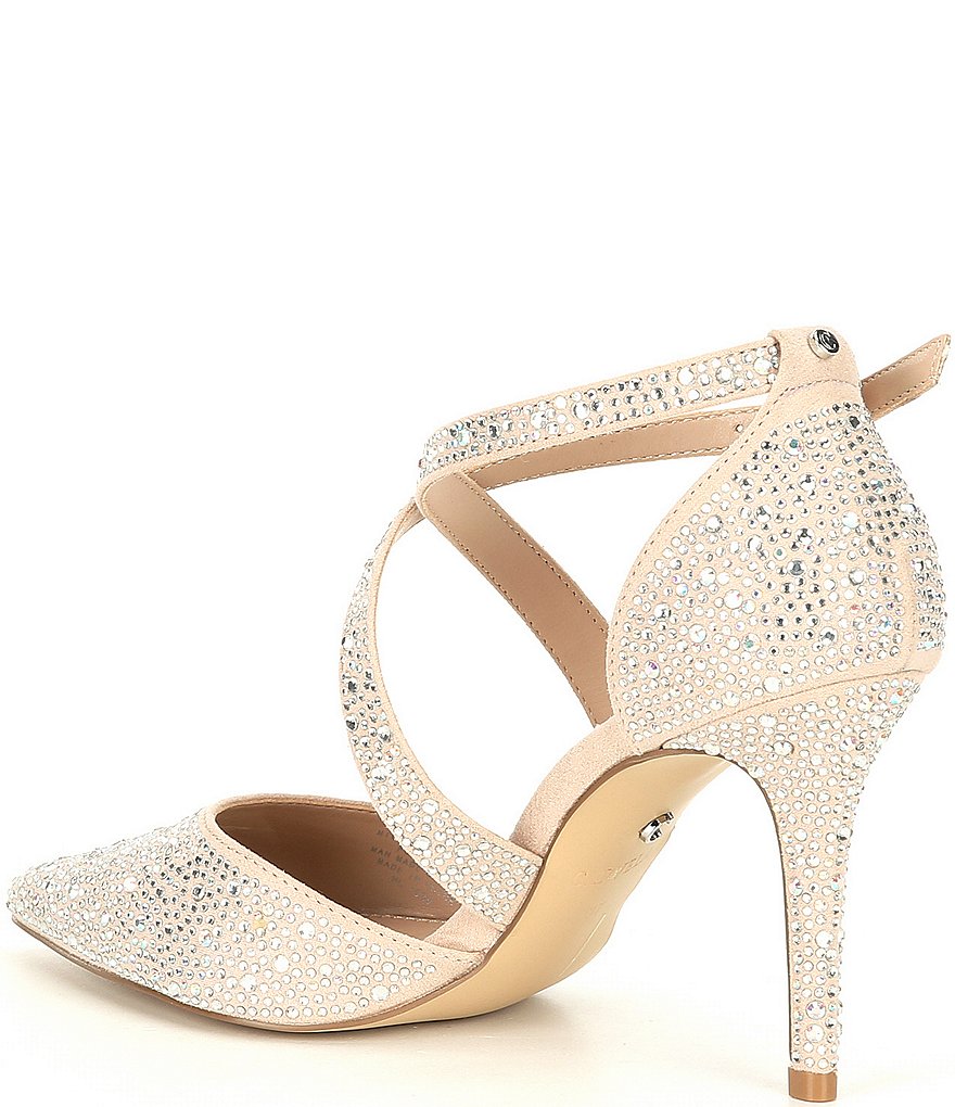 Carvela Kross Jewel 2 Fabric Rhinestone Embellished Pumps