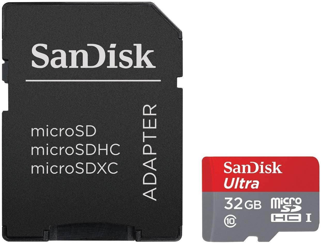 Sandisk 32GB Ultra PLUS MicroSDHC With Adapter - SDSQUSC-032G-ANCMA