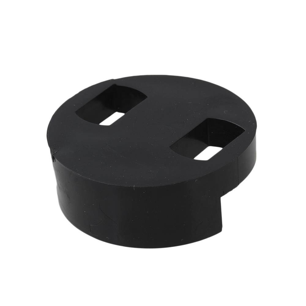 BQLZR Black Lightweight Rubber Round Hole Bass Mute for Bass Instrument Set of 50