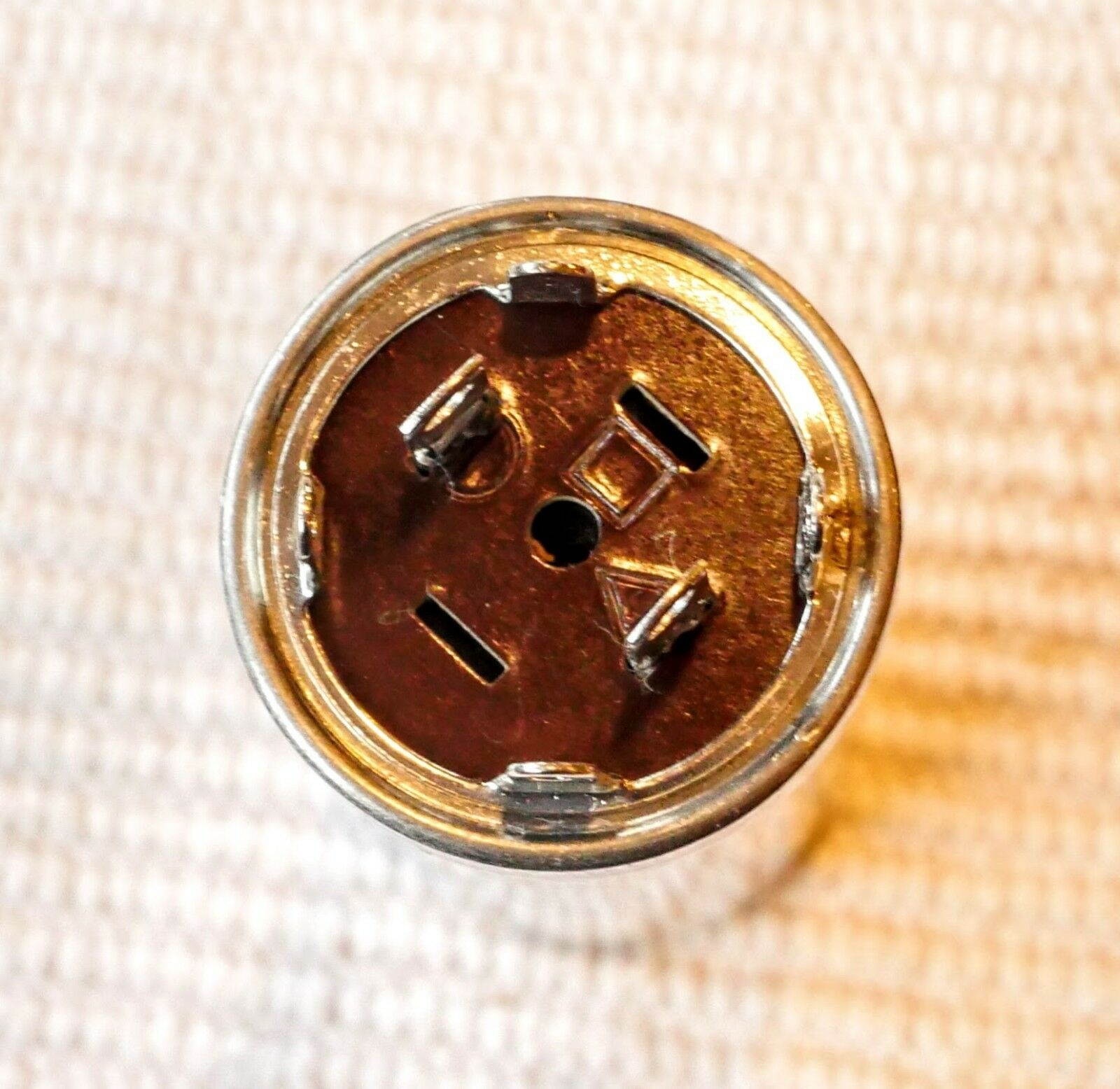 PAIR TWO Capacitor  CE MFG CAN ELECTROLYTIC MALLORY  500V 100-100 MFD USA