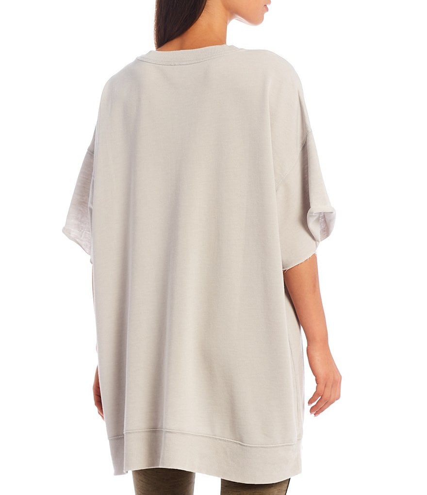 Karen Kane Short Sleeve Tie-Dye Hoodie