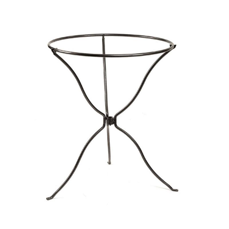 29" Iron Tripod Ring Stand with Removable Ring Graphite Powder Coat Finish - Achla Designs