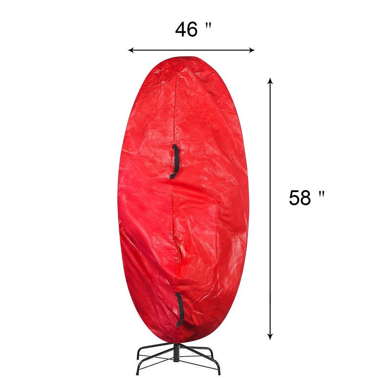 Elf Stor 4.5" Premium Christmas Tree Cover Holiday Red Medium Size