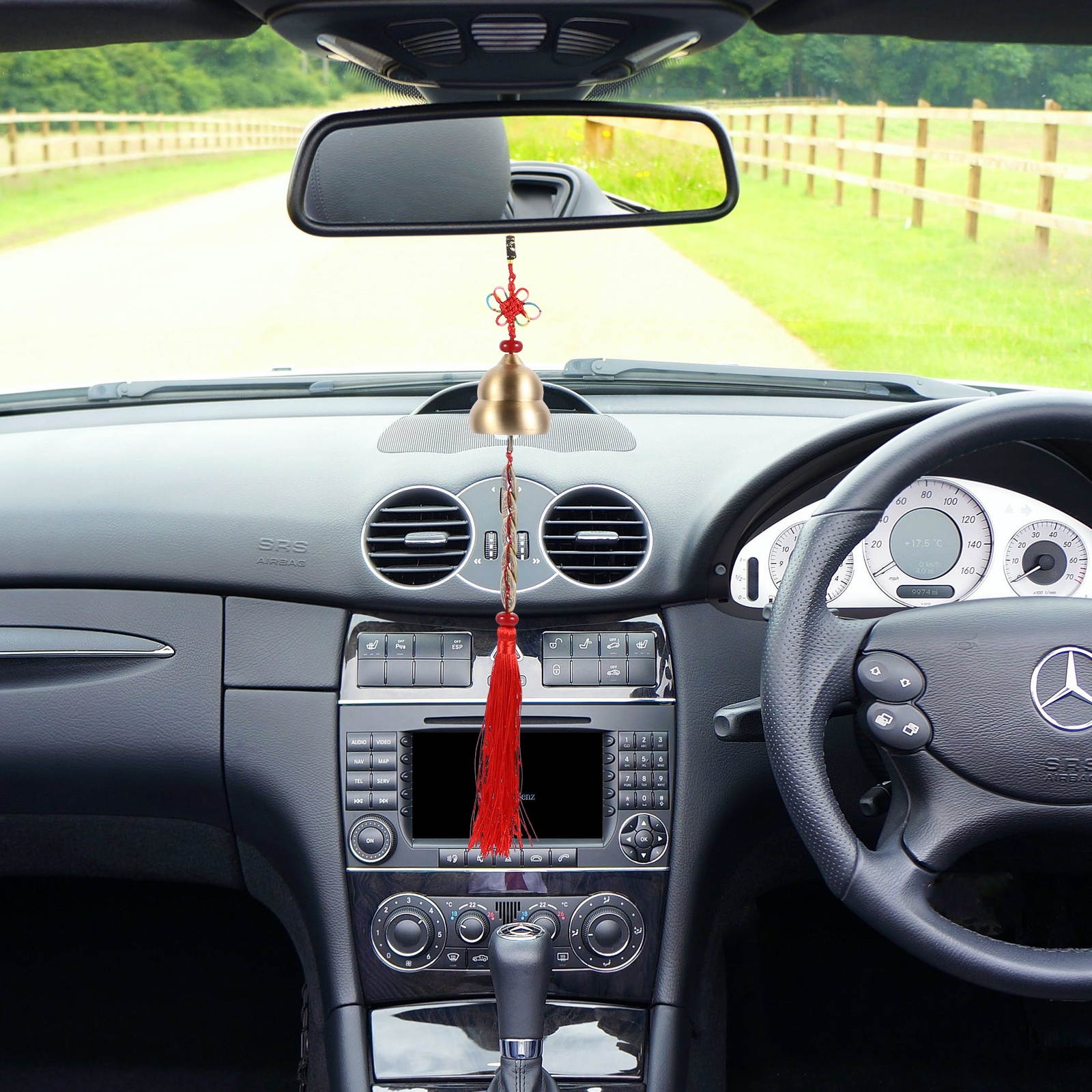 Chinese Gourd Hanging Feng Shui Charm Wealth and Good Fortune Car Decoration