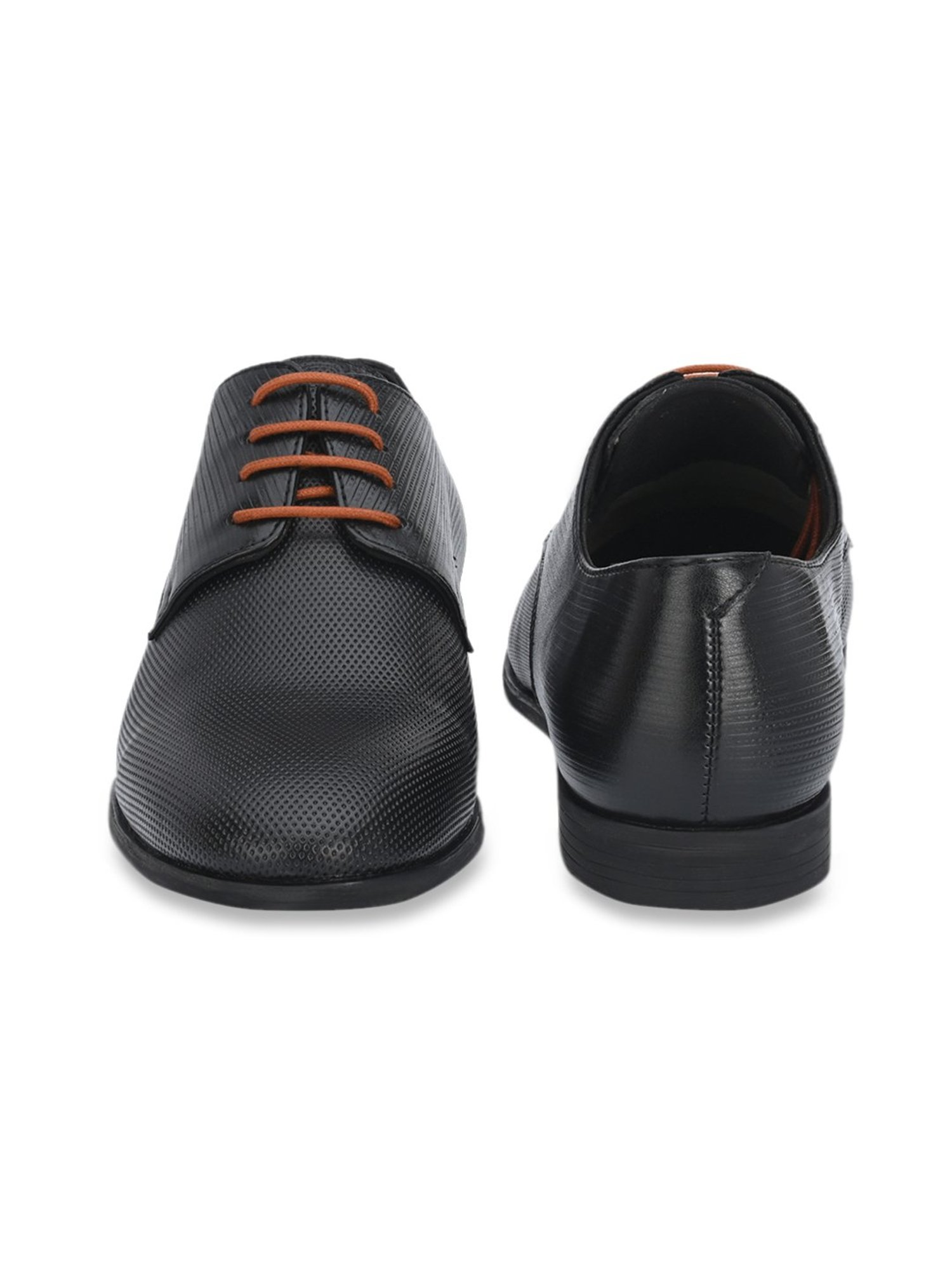 Delize Men's Black Derby Shoes