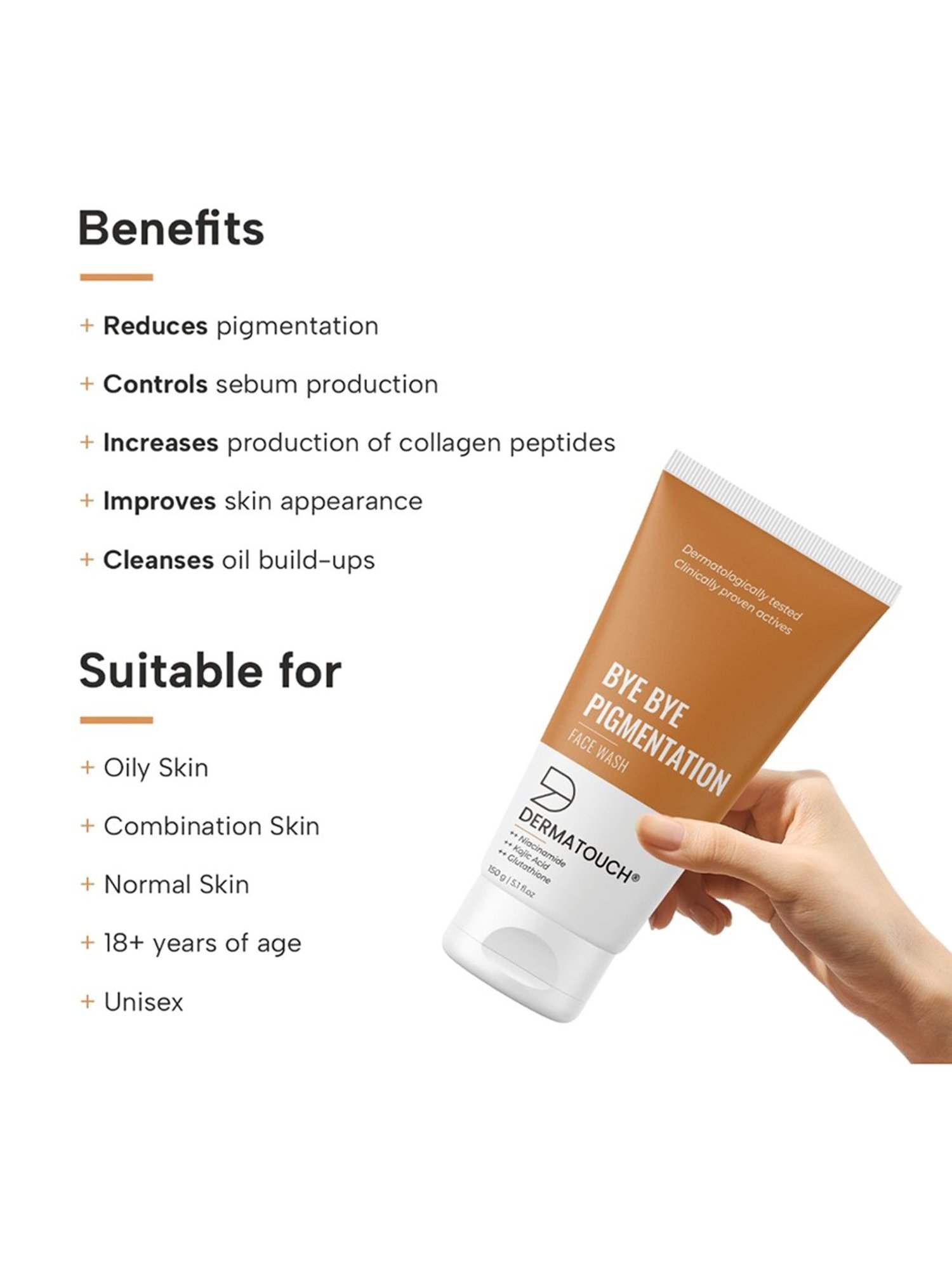 Globus Naturals Rice Ceramide Radiance Face Wash - Pack of 3