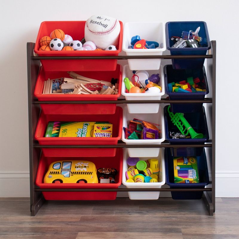 Sesame Street Design and Store 6 Bin Toy Organizer - Delta Children