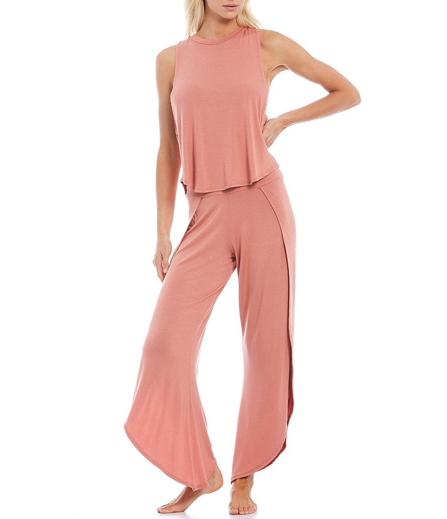 JALA Solid Jersey Knit Lounge Pull-On Pants