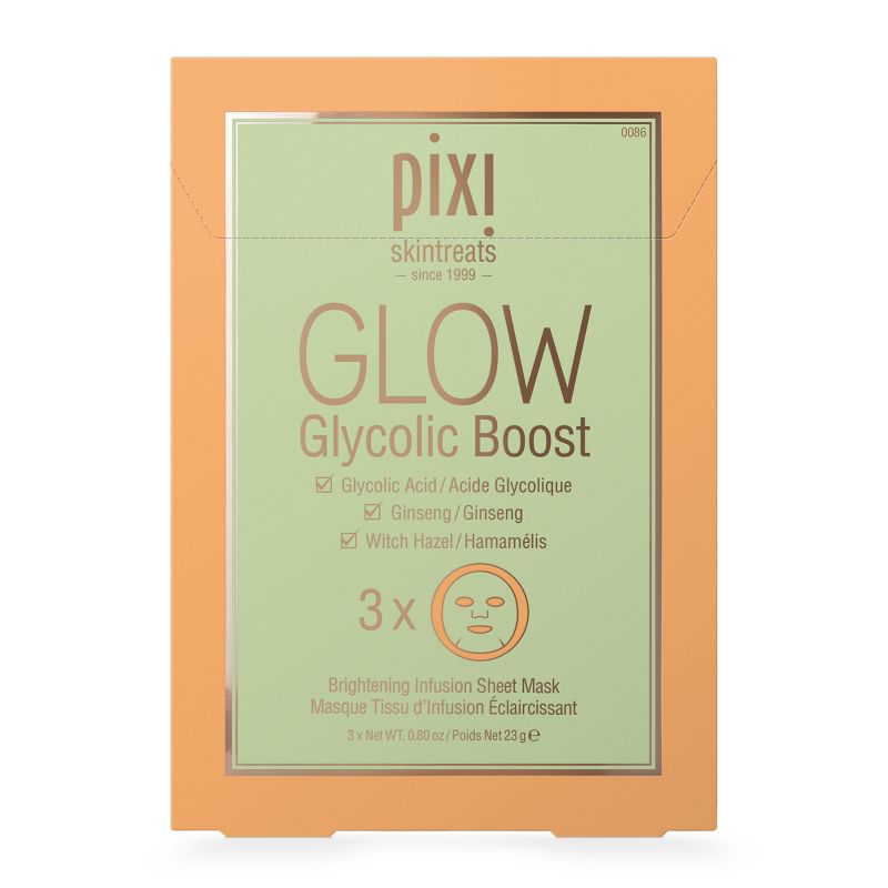 Pixi by Petra GLOW Glycolic Boost - Brightening Face Mask Sheet - 0.8oz