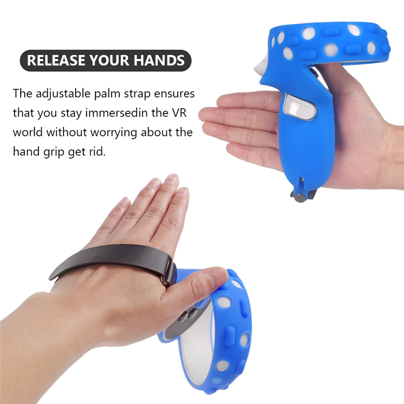 VR Accessories Protective Cover For Oculus Quest 2 VR Touch Controller Case With Knuckle Strap Handle Grip For Oculus Quest 2
