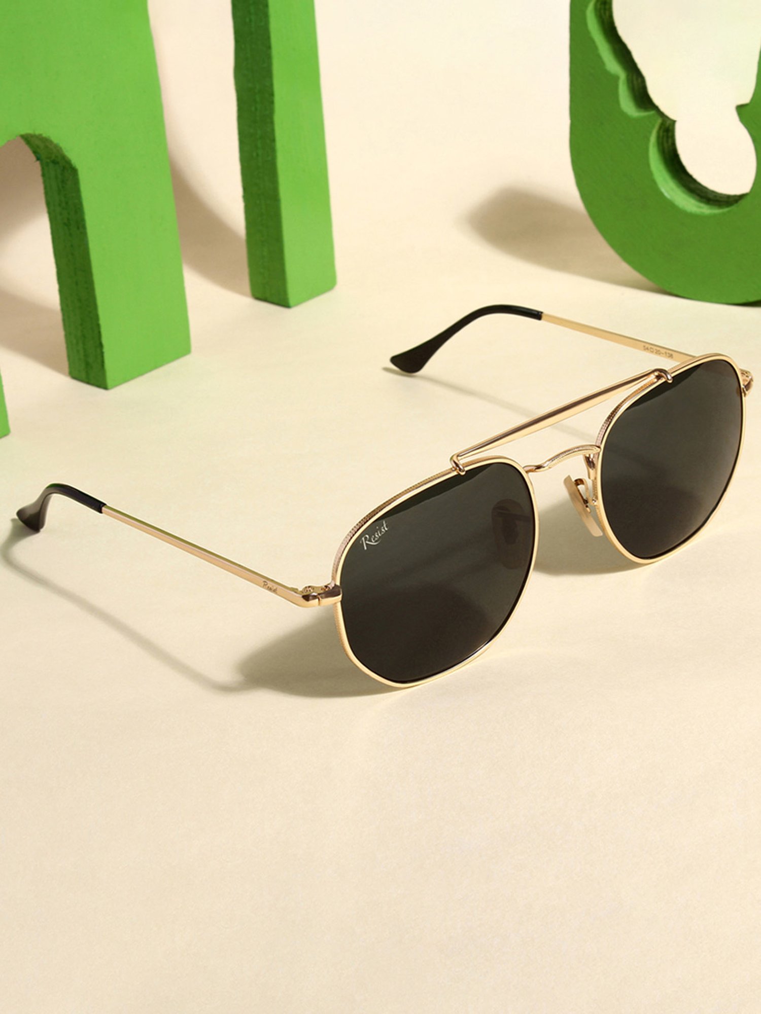 Resist Eyewear Black UV Protection Unisex Sunglasses