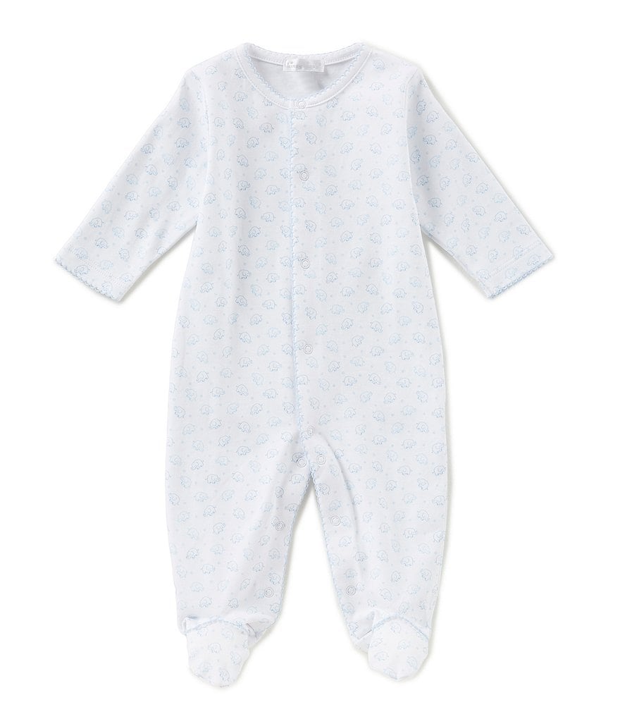 Aden + Anais Baby Boys 6-9 Months Long-Sleeve Blue Moon Footed Coverall